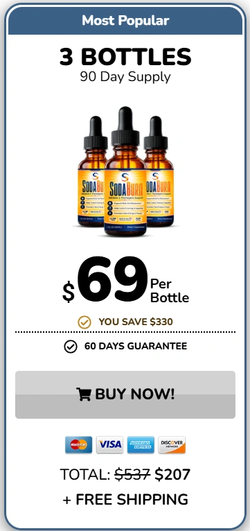 SodaBurn three bottles order