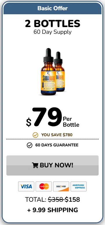 SodaBurn one bottle